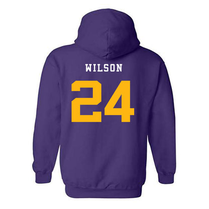 Northern Iowa - NCAA Men's Basketball : Jalen Wilson - Classic Fashion Shersey Hooded Sweatshirt-1