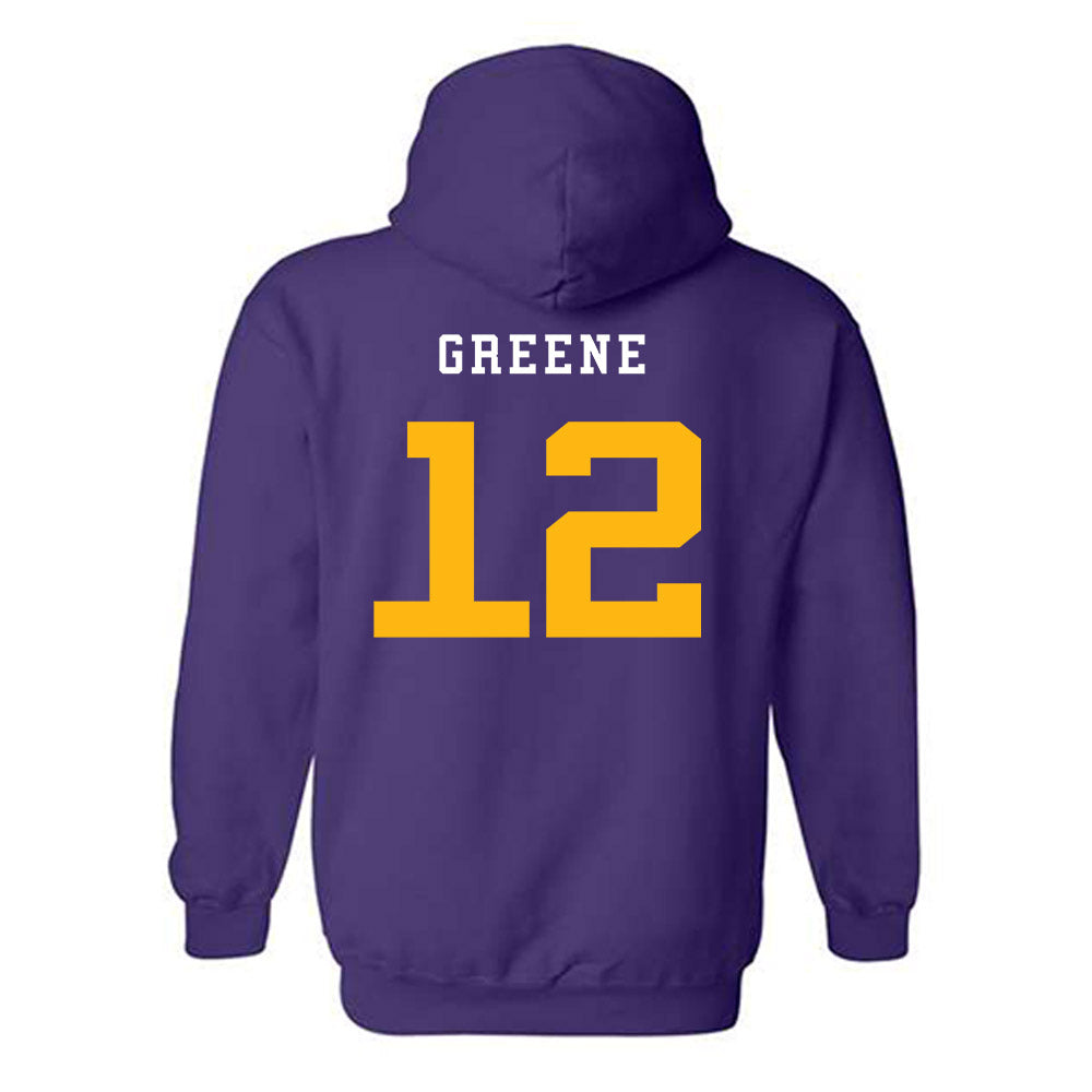 Northern Iowa - NCAA Women's Basketball : Anna Greene - Classic Fashion Shersey Hooded Sweatshirt-1