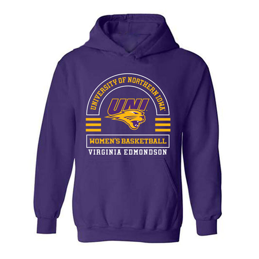 Northern Iowa - NCAA Women's Basketball : Virginia Edmondson - Classic Fashion Shersey Hooded Sweatshirt-0