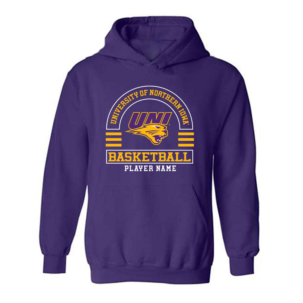 Northern Iowa - NCAA Men's Basketball : Geon Hutchins - Classic Fashion Shersey Hooded Sweatshirt-0