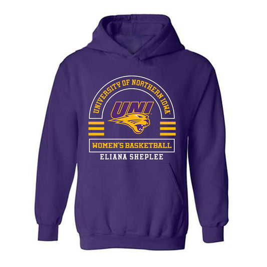 Northern Iowa - NCAA Women's Basketball : Eliana Sheplee - Classic Fashion Shersey Hooded Sweatshirt-0