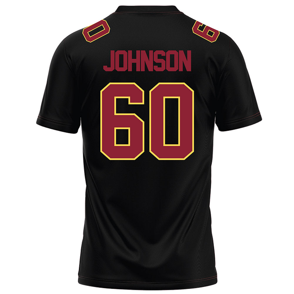 NSU - NCAA Football : Isaac Johnson - Black Football Jersey-1