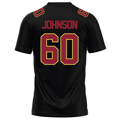 NSU - NCAA Football : Isaac Johnson - Black Football Jersey-1