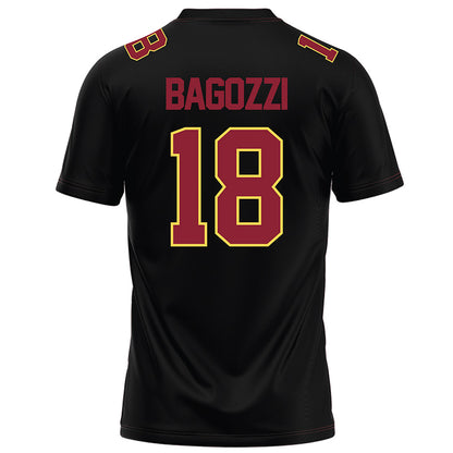 NSU - NCAA Football : Brock Bagozzi - Black Football Jersey-1