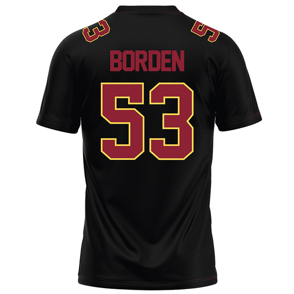 NSU - NCAA Football : Graham Borden - Black Football Jersey-1