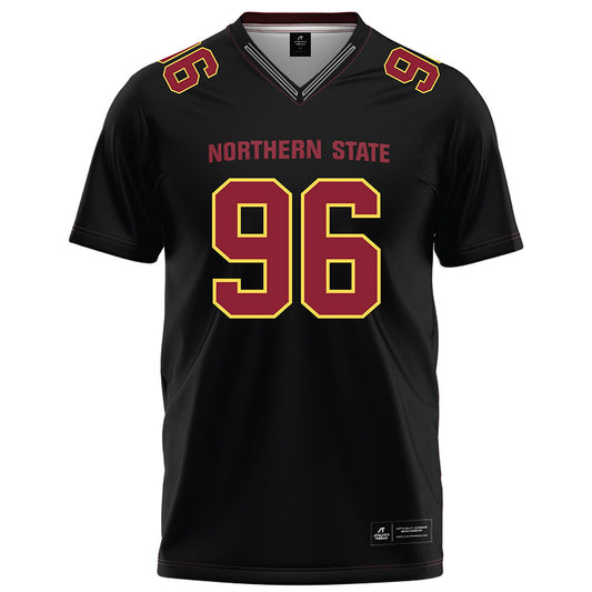 NSU - NCAA Football : Brock Pedersen - Black Football Jersey-0