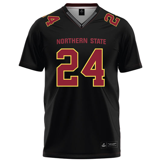 NSU - NCAA Football : Javonnee Szymanski - Black Football Jersey-0