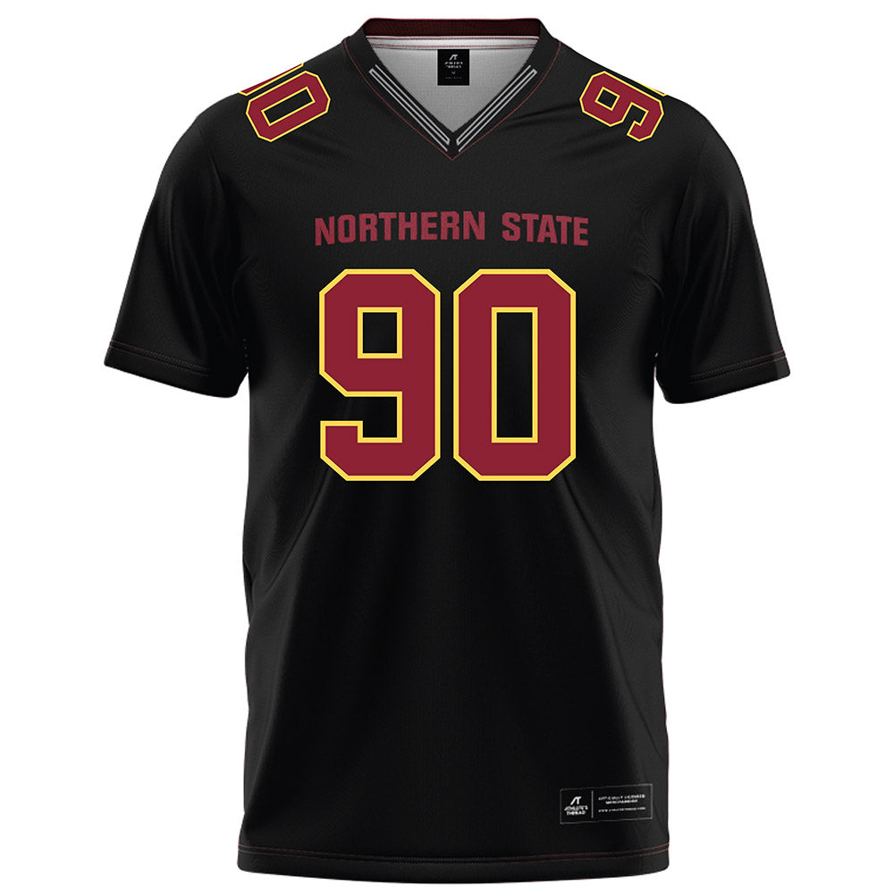 NSU - NCAA Football : Noah Hutmacher - Black Football Jersey
