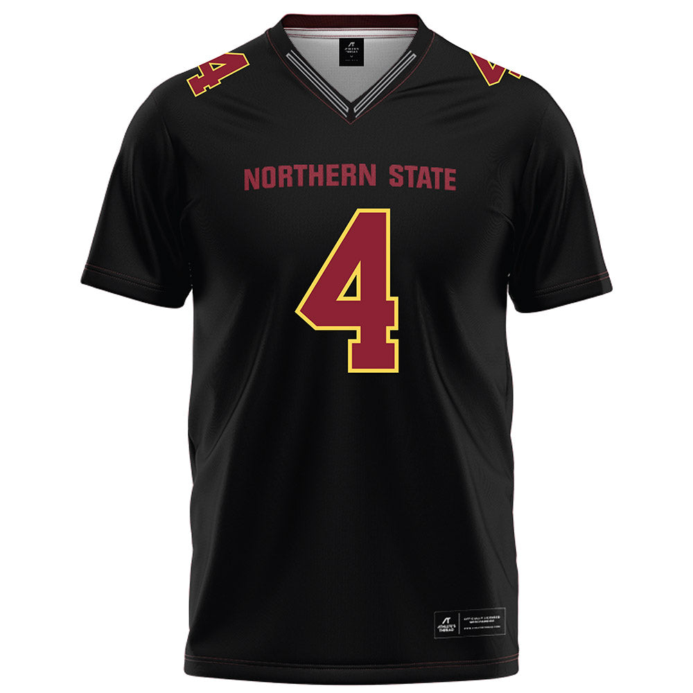 NSU - NCAA Football : Kyle Thomas - Black Football Jersey-0