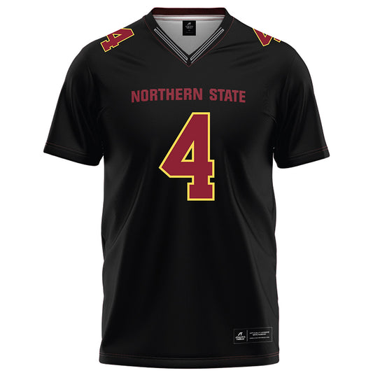 NSU - NCAA Football : Kyle Thomas - Black Football Jersey-0