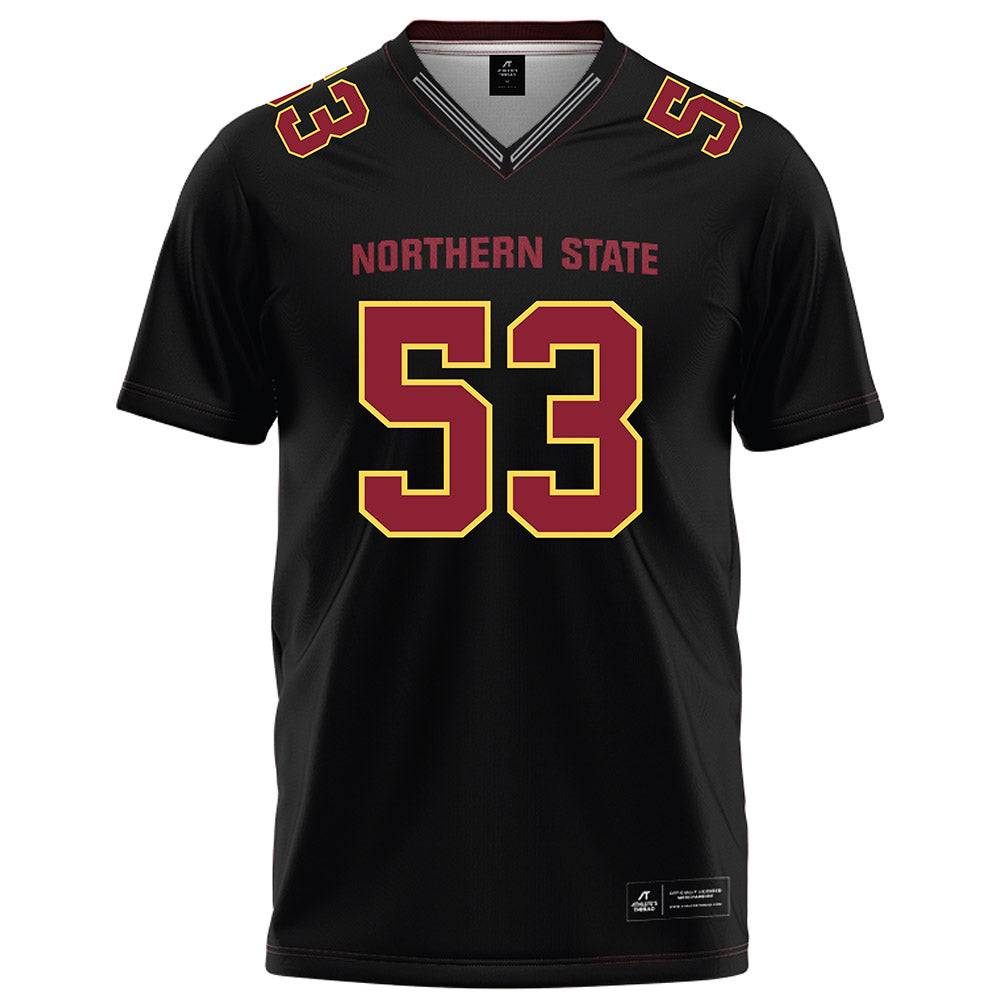 NSU - NCAA Football : Graham Borden - Black Football Jersey-0