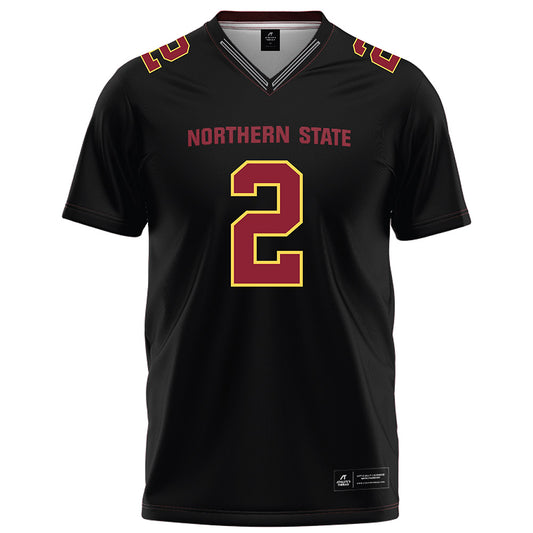 NSU - NCAA Football : Elijah Jopp - Black Football Jersey-0