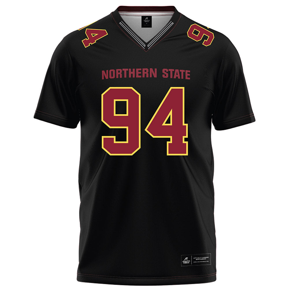 NSU - NCAA Football : Tau Latu - Black Football Jersey-0