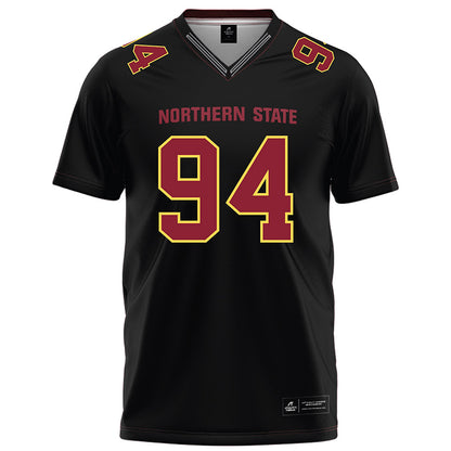 NSU - NCAA Football : Tau Latu - Black Football Jersey-0
