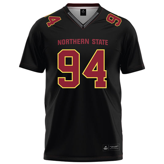 NSU - NCAA Football : Tau Latu - Black Football Jersey-0