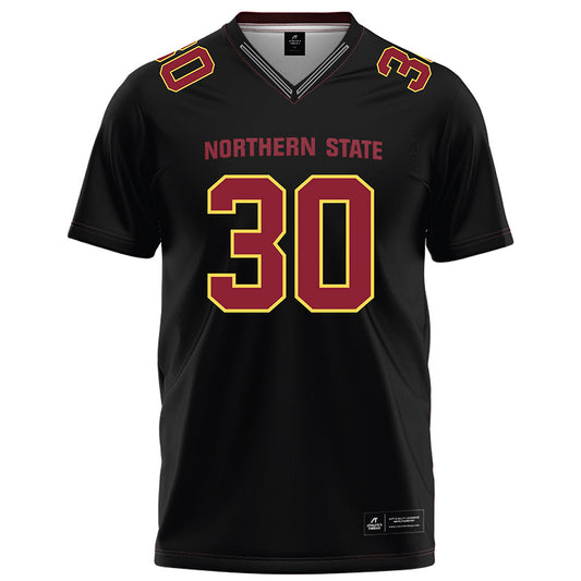 NSU - NCAA Football : Ethan Vis - Black Football Jersey-0