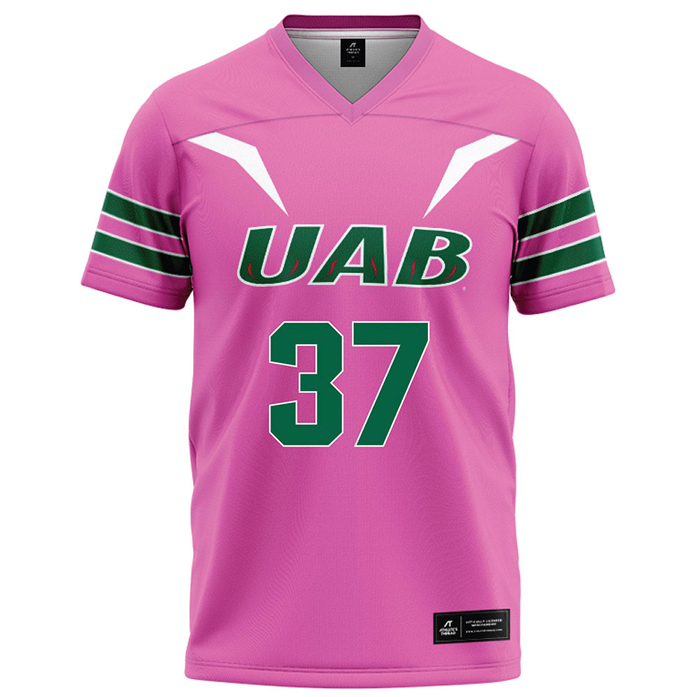 UAB - NCAA Football : Love Kirby - Pink Football Jersey-0