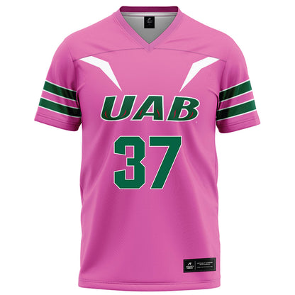 UAB - NCAA Football : Love Kirby - Pink Football Jersey-0