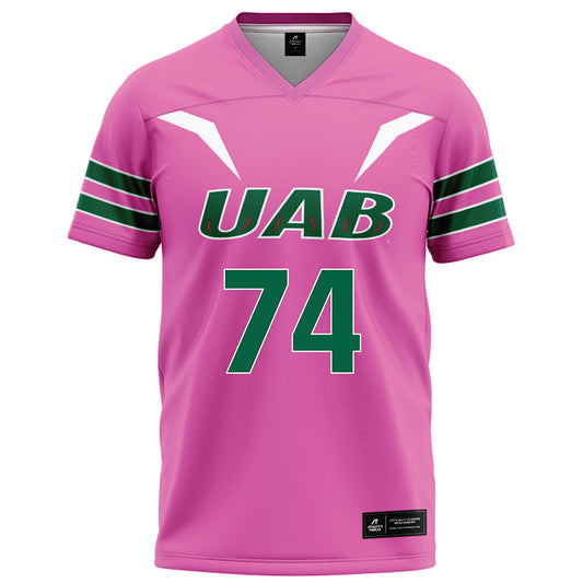 UAB - NCAA Football : Barry Walker - Pink Football Jersey-0