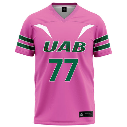 UAB - NCAA Football : Logan Moore - Pink Football Jersey-0