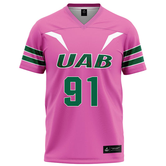 UAB - NCAA Football : Antavious Elder - Pink Football Jersey-0