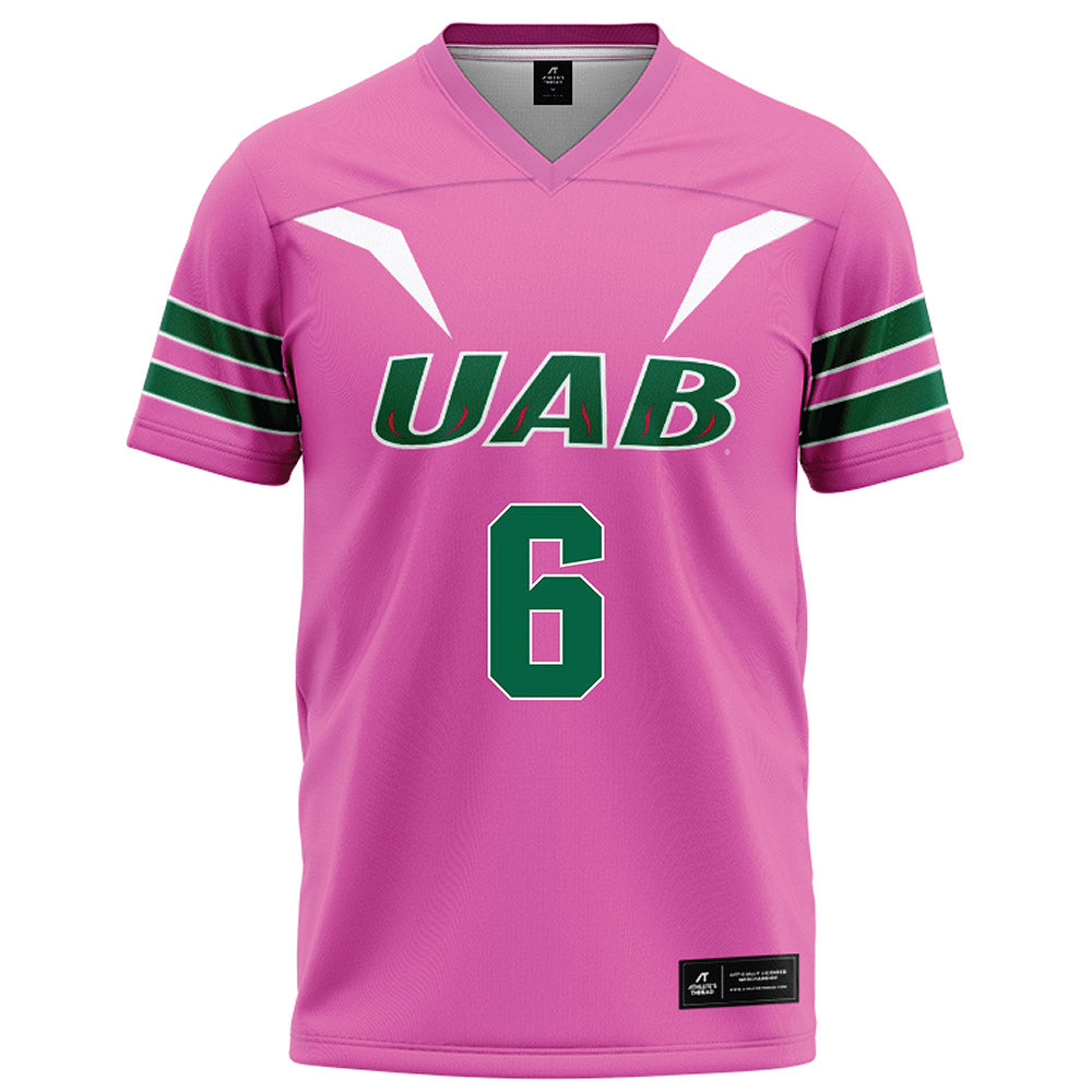 UAB - NCAA Football : Brandon Hawkins Jr - Pink Football Jersey-0