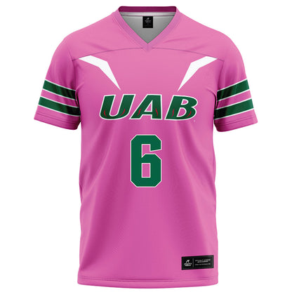 UAB - NCAA Football : Brandon Hawkins Jr - Pink Football Jersey-0