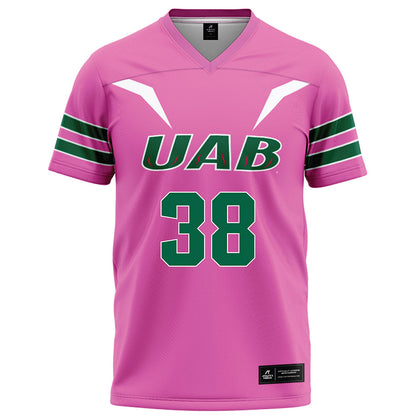 UAB - NCAA Football : Tyderick Brown - Pink Football Jersey