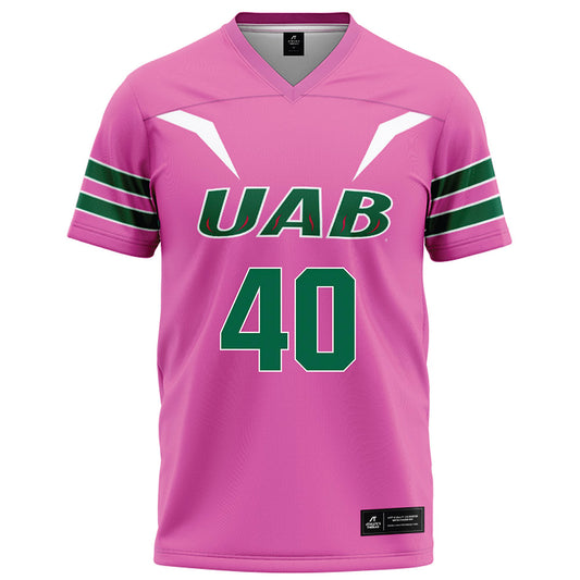 UAB - NCAA Football : Deion Gunn - Pink Football Jersey