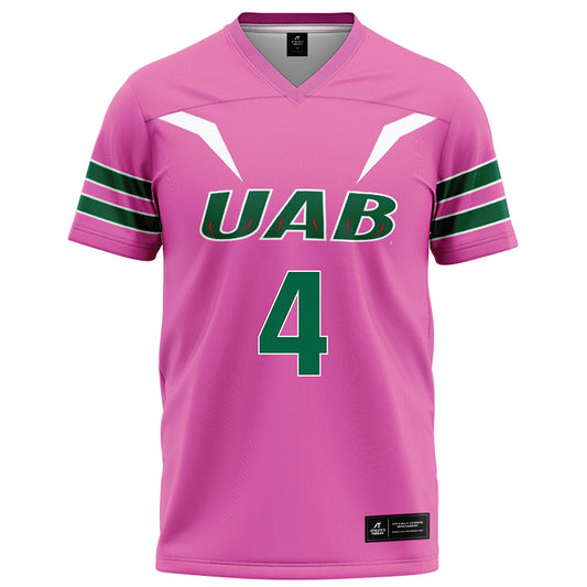 UAB - NCAA Football : Tyjon Jones - Pink Football Jersey