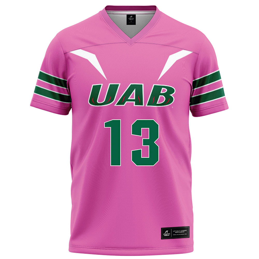 UAB - NCAA Football : Malachi Holt-Bennett - Pink Football Jersey-0