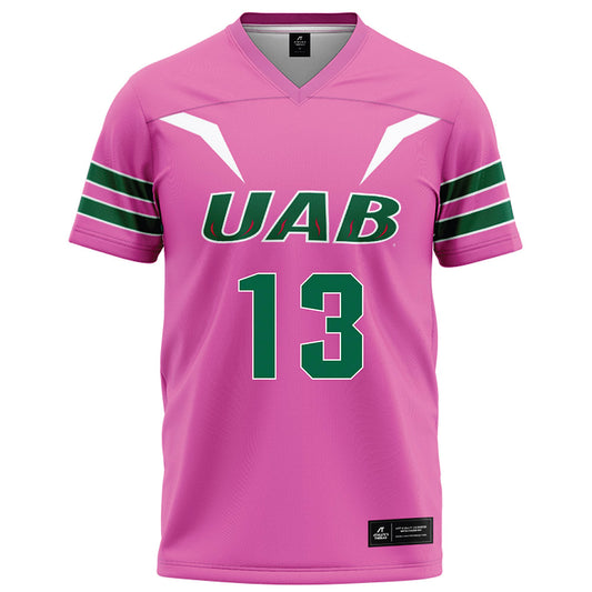 UAB - NCAA Football : Malachi Holt-Bennett - Pink Football Jersey-0