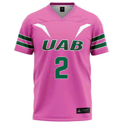 UAB - NCAA Football : Ezra Odinjor - Pink Football Jersey