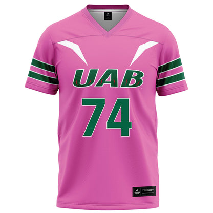 UAB - NCAA Football : Barry Walker - Pink Football Jersey