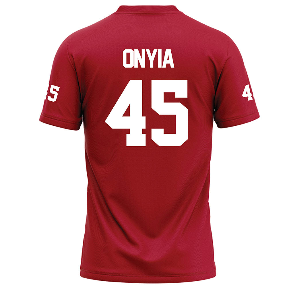Nicholls State - NCAA Football : Noah Onyia - Red Football Jersey-1