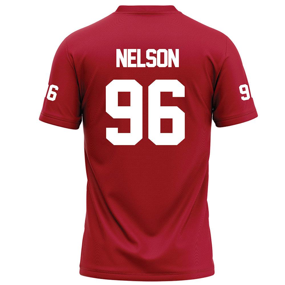 Nicholls State - NCAA Football : Gavin Nelson - Red Football Jersey-1