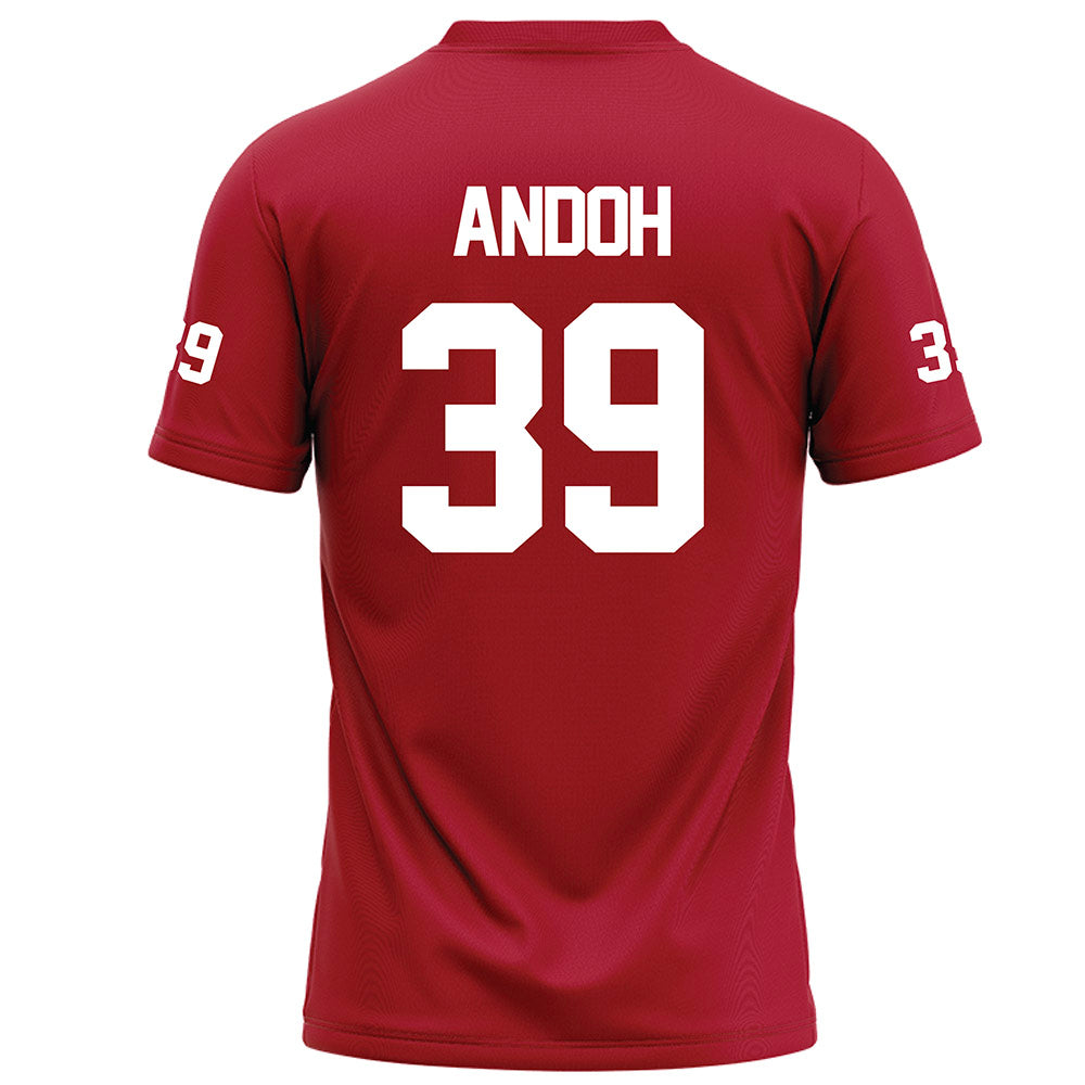 Nicholls State - NCAA Football : Kayden Andoh - Red Football Jersey-1