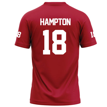 Nicholls State - NCAA Football : Camare Hampton - Red Football Jersey-1