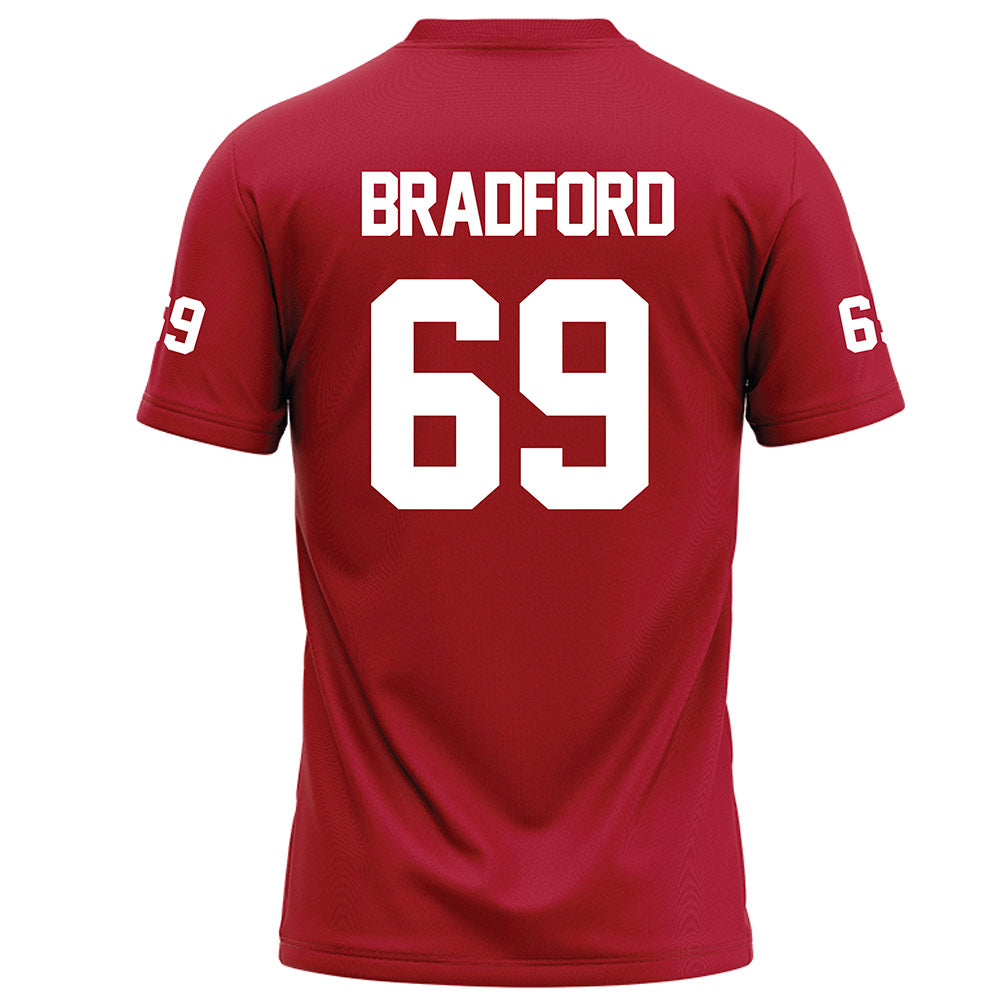 Nicholls State - NCAA Football : Joseph Bradford - Red Football Jersey-1