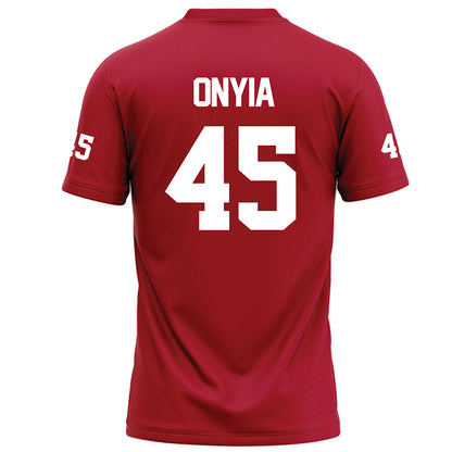 Nicholls State - NCAA Football : Noah Onyia - Red Football Jersey-1