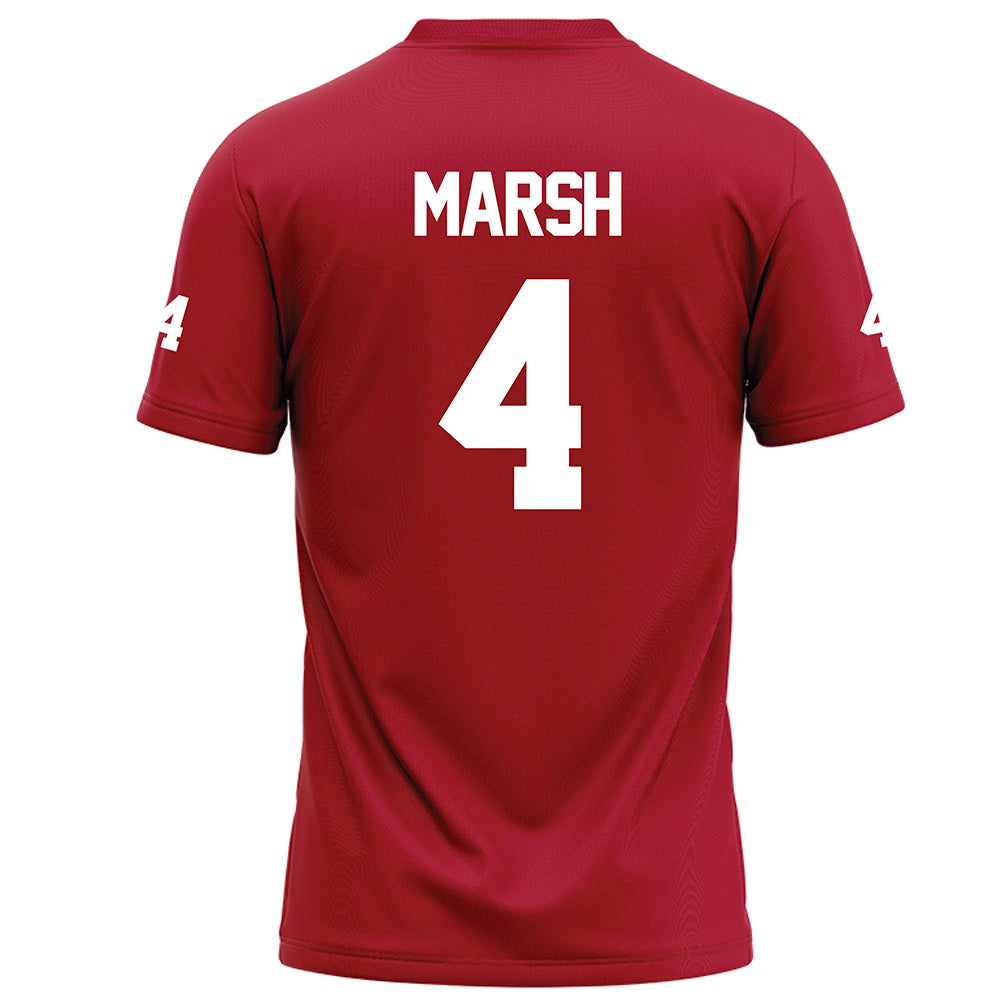 Nicholls State - NCAA Football : Ty Marsh - Red Football Jersey-1