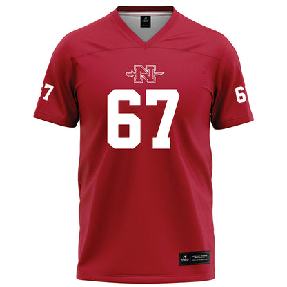 Nicholls State - NCAA Football : Marcus Garcia - Red Football Jersey