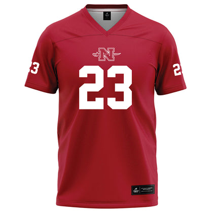 Nicholls State - NCAA Football : Jason Barnes - Red Football Jersey-0