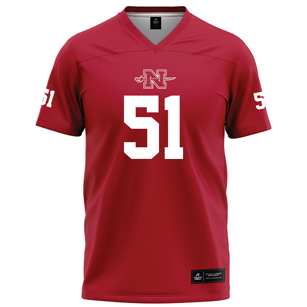 Nicholls State - NCAA Football : Joseph Mason - Red Football Jersey