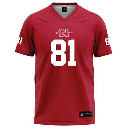 Nicholls State - NCAA Football : Treylin Whaley - Red Football Jersey-0