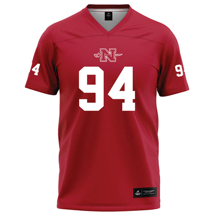 Nicholls State - NCAA Football : Griffin Ellis - Red Football Jersey-0