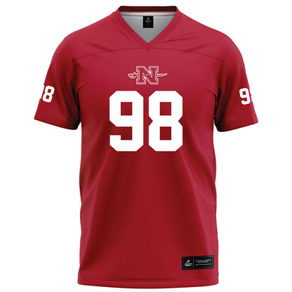 Nicholls State - NCAA Football : Dale Smith - Red Football Jersey-0