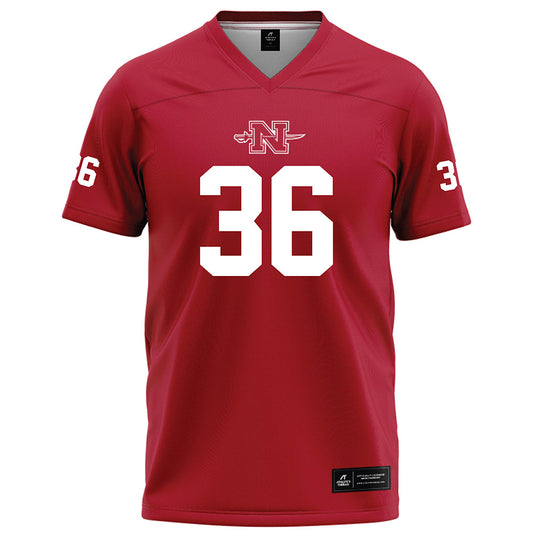 Nicholls State - NCAA Football : Gabriel Showalter - Red Football Jersey-0