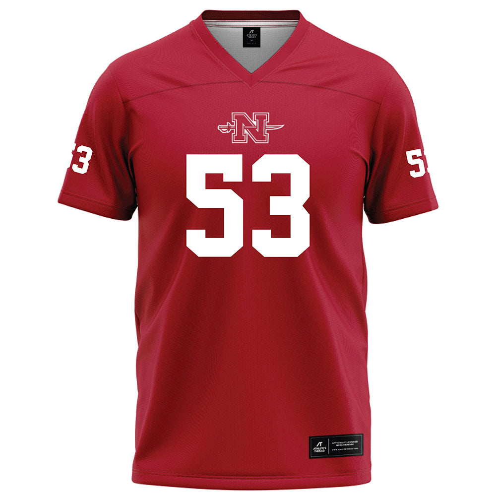 Nicholls State - NCAA Football : Craig Roth - Red Football Jersey-0