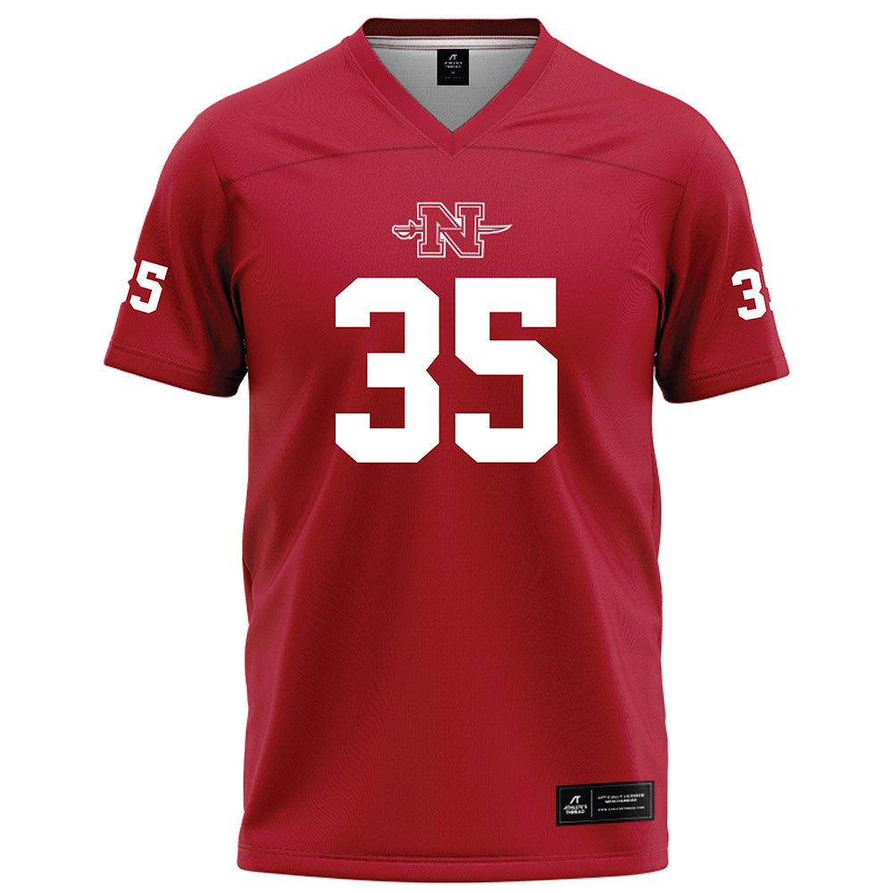 Nicholls State - NCAA Football : Ethan Lee - Red Football Jersey